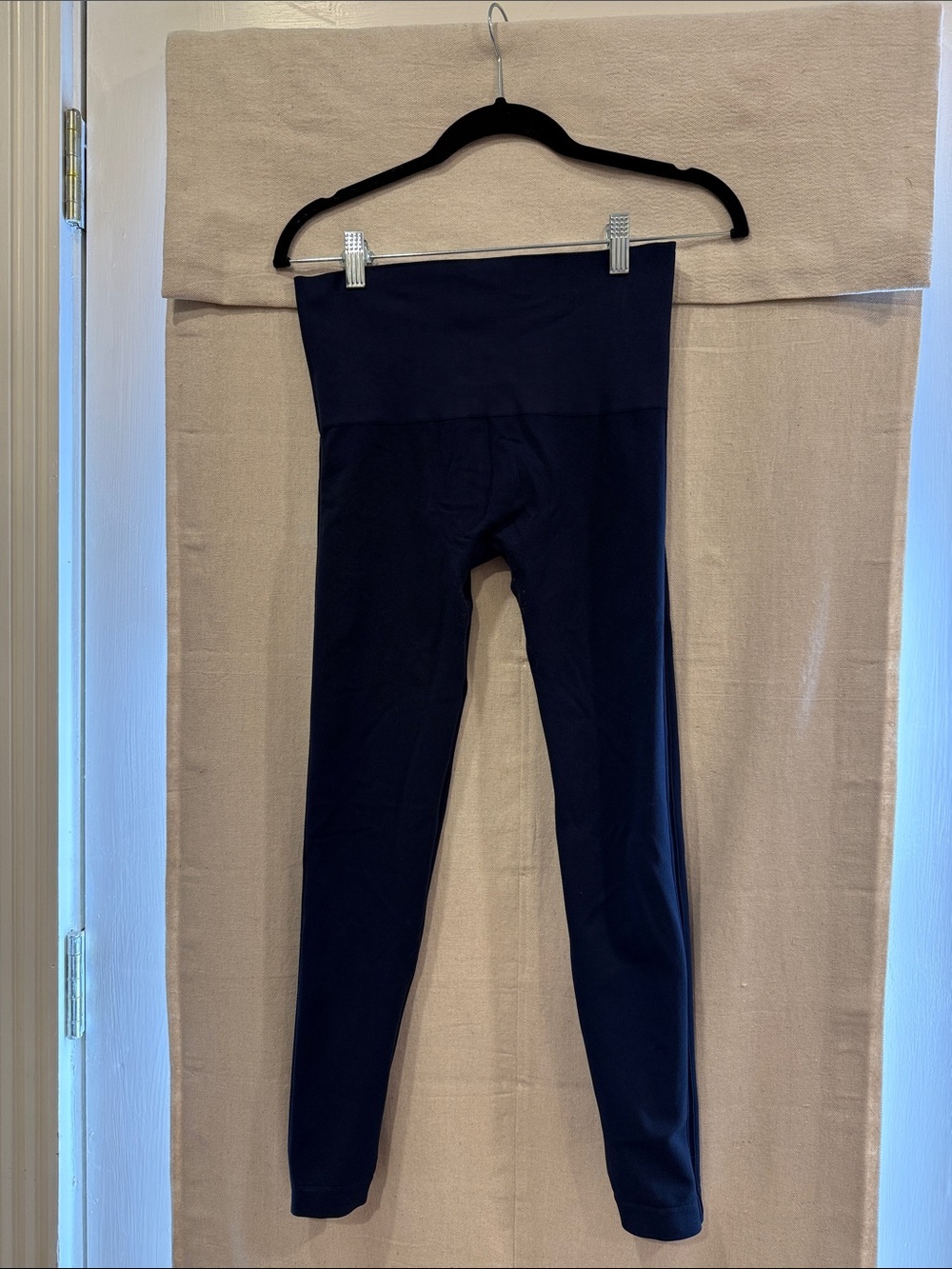 SPANX Navy High-Waist Full-Length Leggings